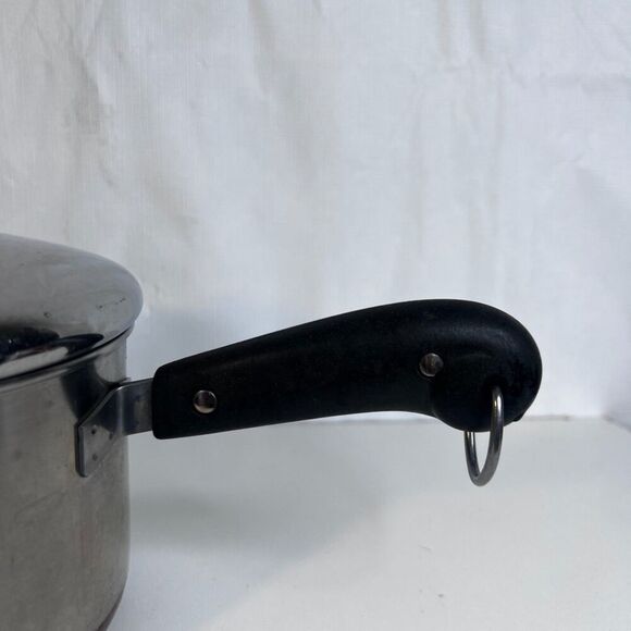 Revere Ware 1801 Copper Clad Saucepan Pot 1 Qt w/ Lid Stainless USA Made - Picture 5 of 16